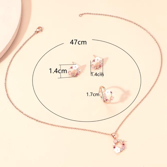 Ensemble Bijou Avon Sand Dollar Argenté - 3 Pièces Neuf Sans Boîte